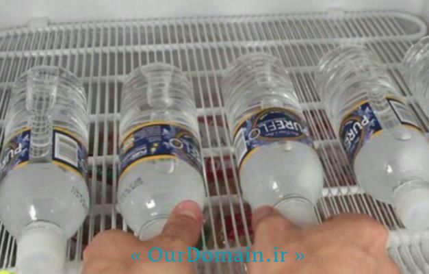  بطری پلاستیکی آب در فریزر قرار ندهید