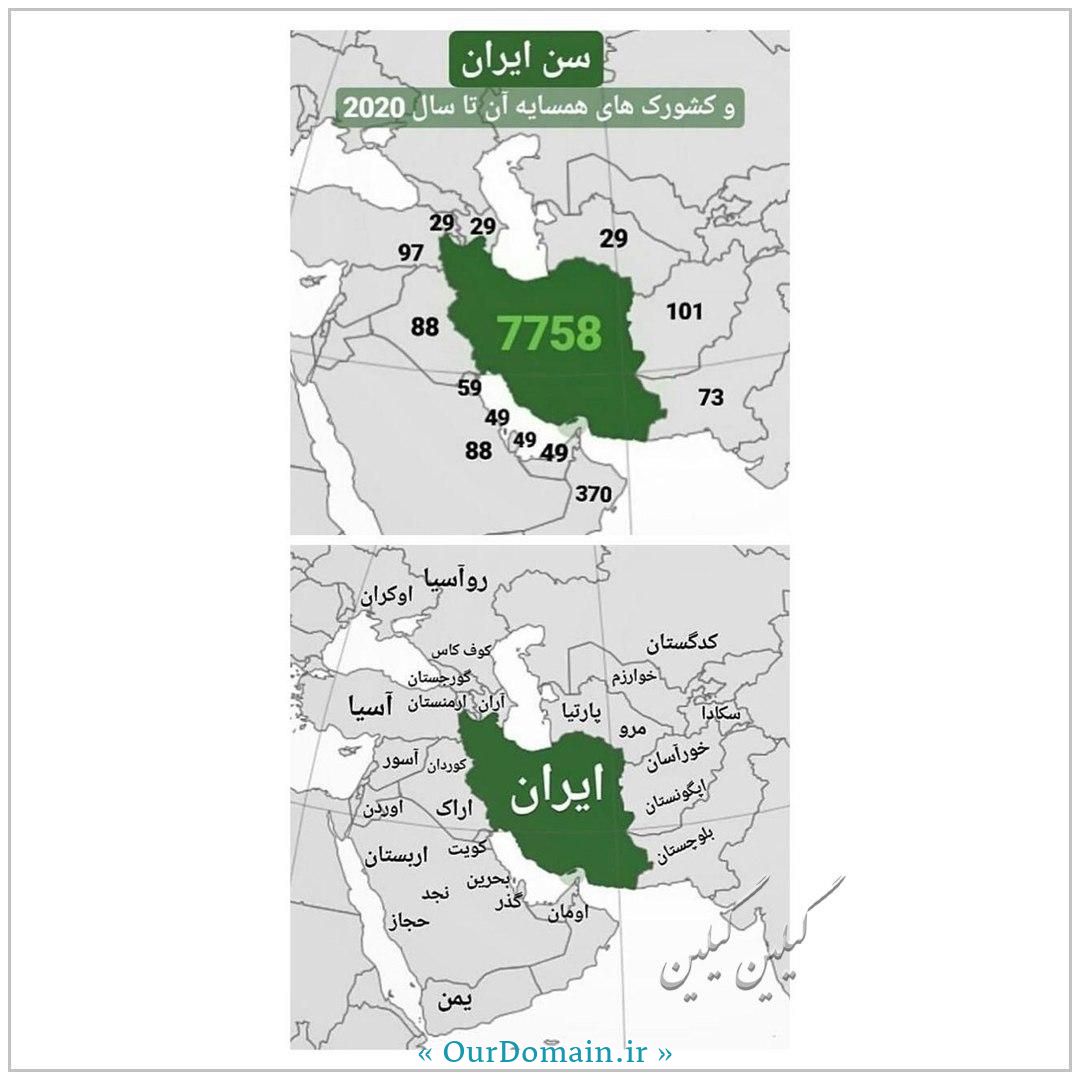 ‏سن ‎ایران ما و کشورهای همسایه آن تا سال ۲۰۲۰ 