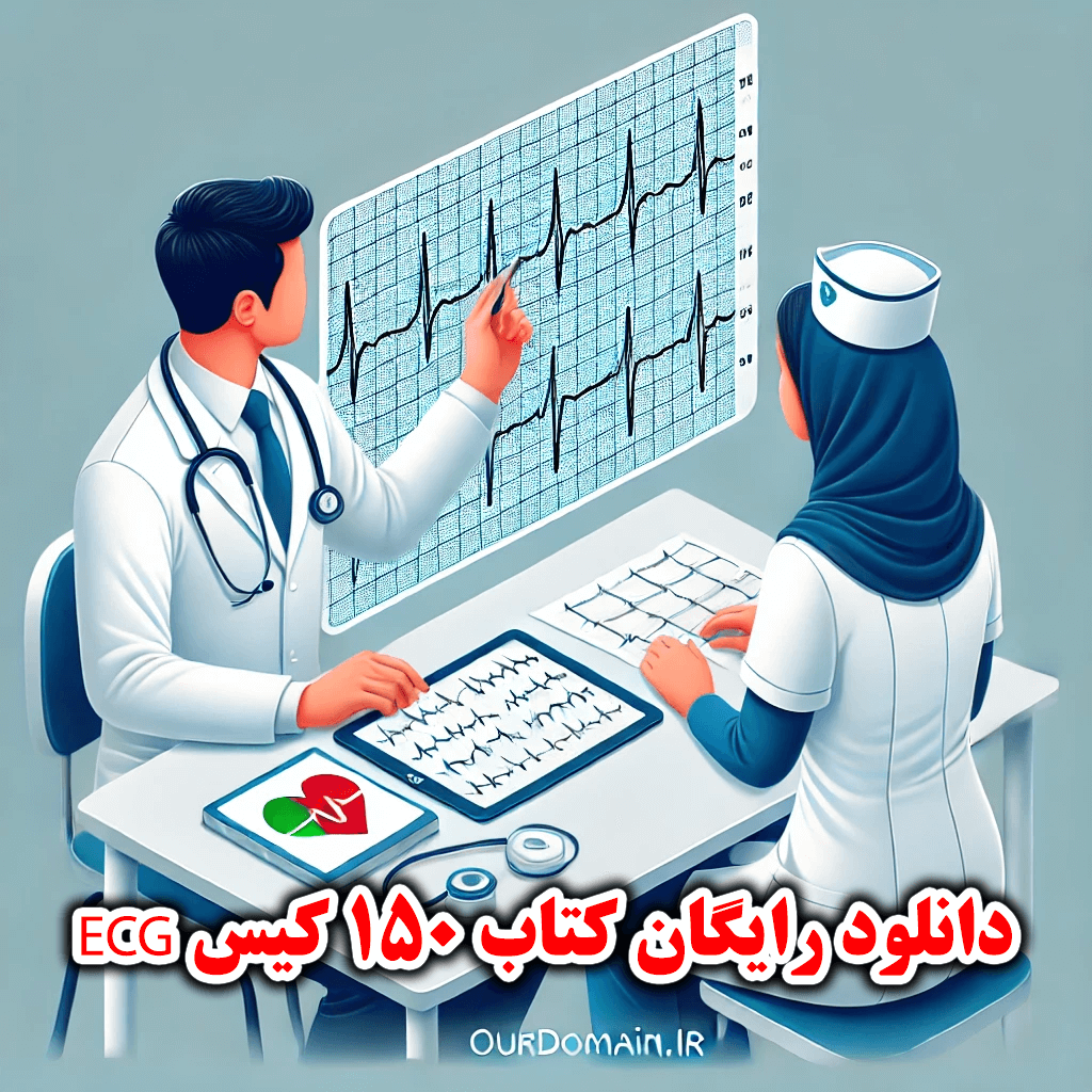 کتاب ۱۵۰ کیس ECG (نوار قلب) معرفی و دانلود فایل PDF برای دانشجویان پزشکی